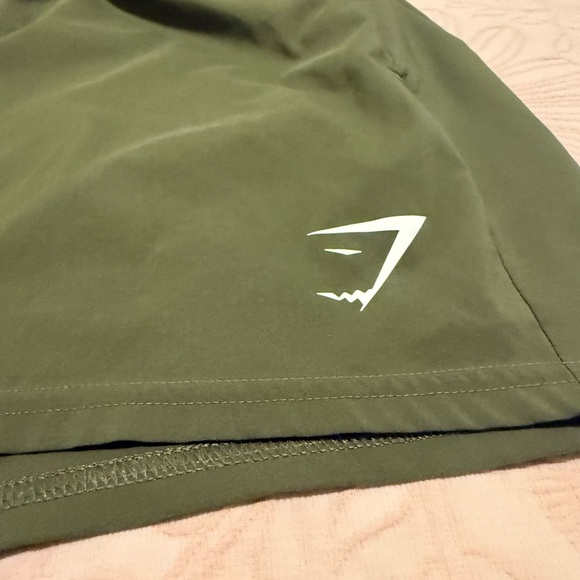 Gymshark Olive Workout Shorts - Picture 2 of 3